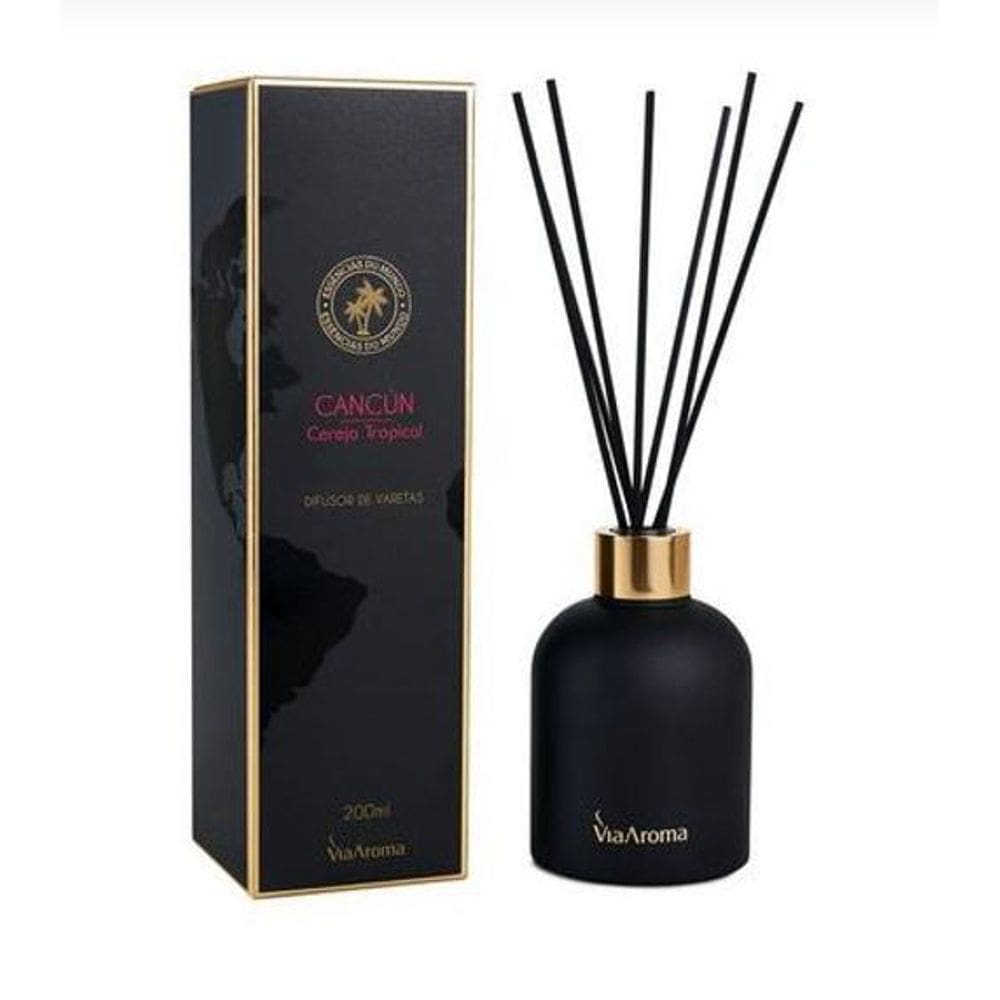 Difusor Varetas Mundo Cancún Cereja Tropical 200Ml Via Aroma