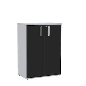 Armário Intermediário 02 Portas Pivotante Aic1100 Cinza/Preto