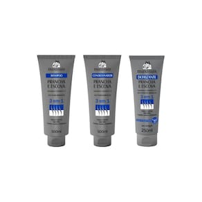 Kit Prancha E Escova 3 Em 1 Maxihair Shamp+Cond+Defrizante