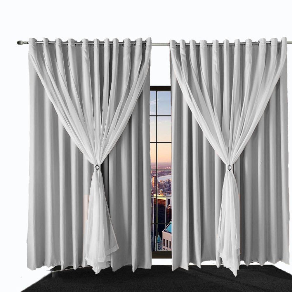 cortina para quarto e sala blecaute Ana 3,00 x 2,90 bege