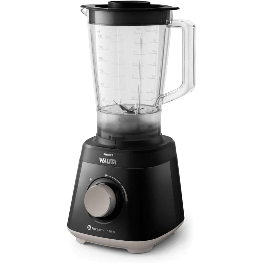 Liquidificador Daily Jarra Transparente Philips Walita Preto 550W - RI2110/30 - Voltagem 220v