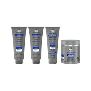 Kit Prancha E Escova 3 Em 1 Maxihair Shamp+Cond+Masc+Defriz