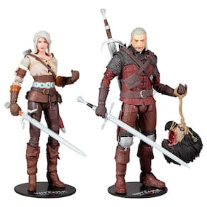 Figuras de Ação The Witcher 3: Wild Hunt - Ciri e Geralt de Rívia | McFarlane