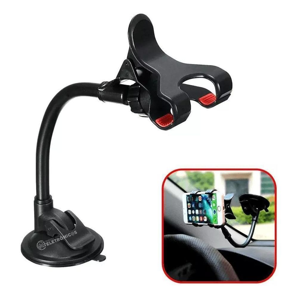 Suporte Universal Celular E Gps Haste Flexível Veicular