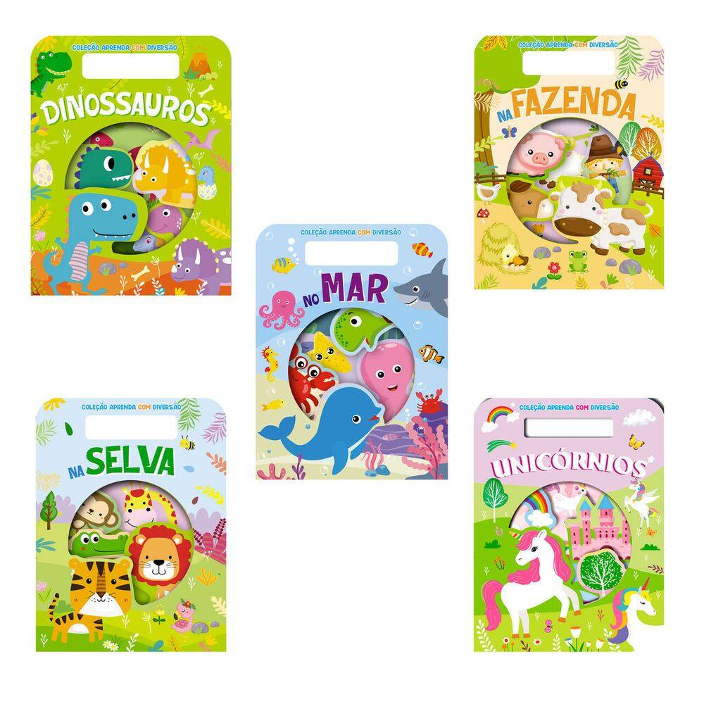 Coleção Aprenda com Diversão - Kit com 5 Livrinhos