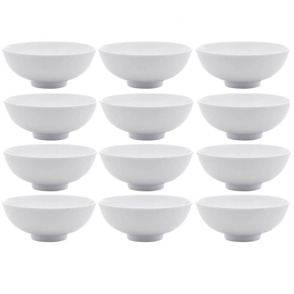 Kit 12 Bowls de Melamina 12,5x5cm Cumbuca Pequena Potinho para Sobremesa Frutas