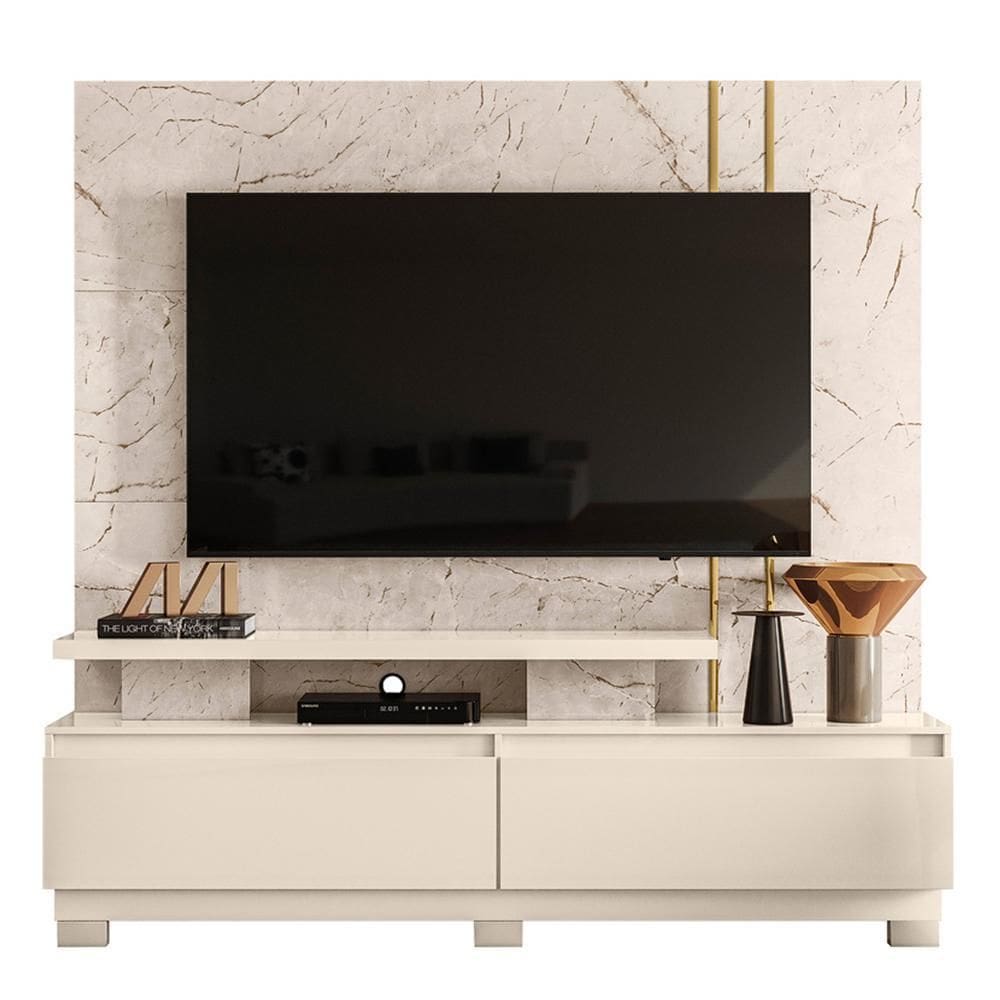 Estante Home Theater New Apolo para TV até 75” com Pés - Madetec