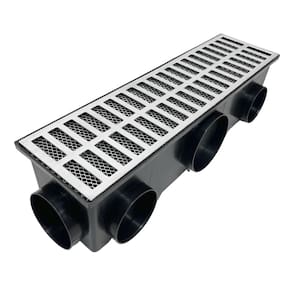 Ralo Linear Alumínio Fundido 15x50 Cocho Multi Saídas e Tela