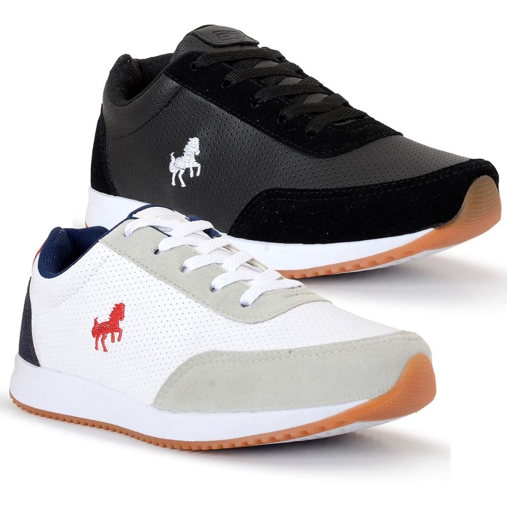 Kit 2 pares de Tênis Masculino Sapatenis Casual Academia Polo BF Shoes