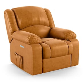 Poltrona do Papai Reclinável Melim Elétrica LED PU Whisky FH1 - D`Rossi
