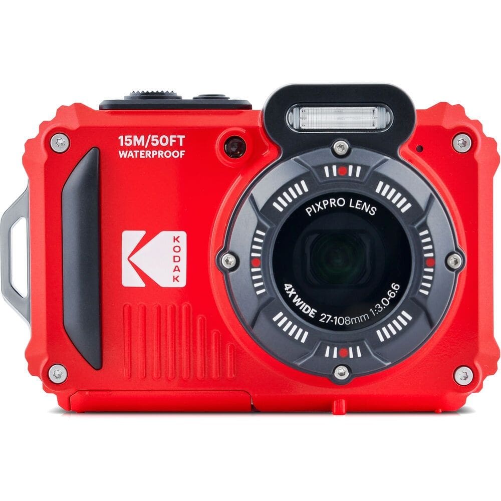 Câmera compacta Kodak PIXPRO WPZ2 a prova d`água (VERMELHO)