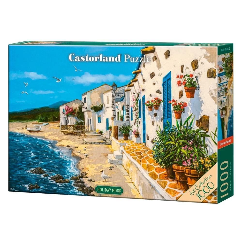Puzzle 1000 Peças Feriado Na Praia - Imp. Castorland