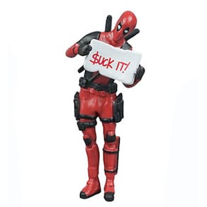 Brinquedo de boneca de PVC Action Mini Figures Deadpool de 6-9 cm de mesa/casa/carro