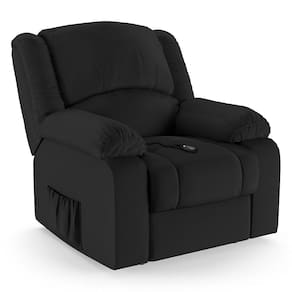 Poltrona do Papai Reclinável Melim Controle Power Elétrico PU Preto FH1 - D`Rossi