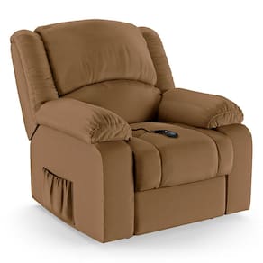 Poltrona do Papai Reclinável Melim Controle Power Elétrico PU Caramelo FH1 - D`Rossi