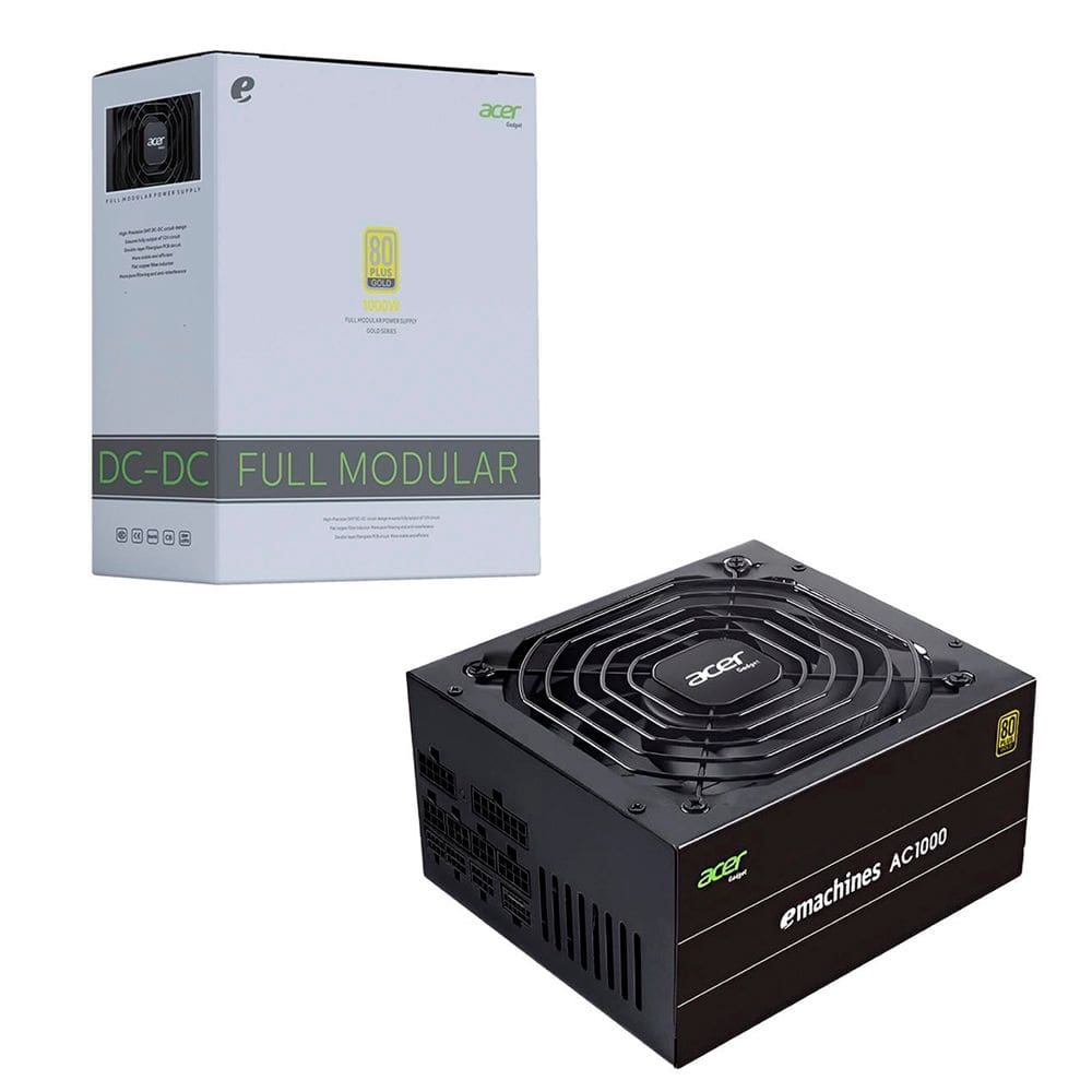Fonte ATX Gamer 1000W Real 80 Plus Gold PFC Ativo, Acer AC1000