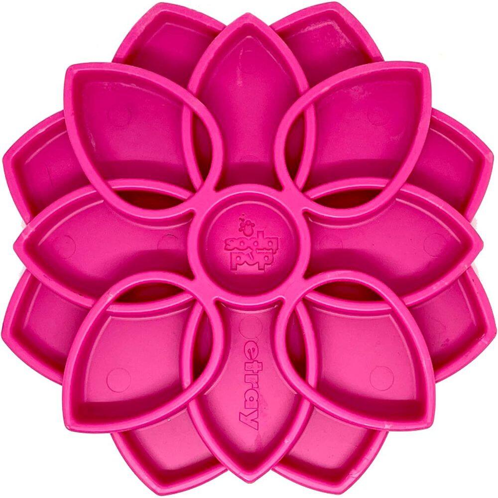 Comedouro Lento Mandala eTray SodaPup Tigela de Enriquecimento Interativo Para Cachorro - Rosa