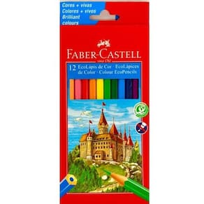 Lápis de Cor Ecolápis 12 Cores Faber-Castell