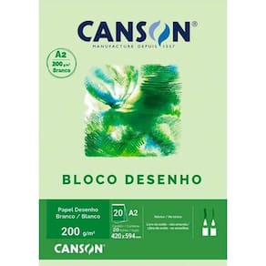 Bloco Canson A2 Branco 20 Folhas