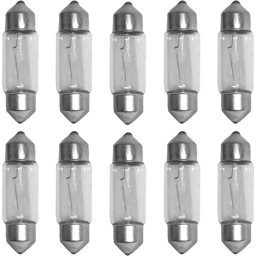 Kit 10 Lâmpadas Convencional 12v 10w T3.25 SV8.5-8 Hella