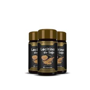 3X Lecitina De Soja Hf Suplementos 60 Caps