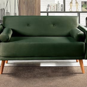 Namoradeira Moderna Decoração Sala, Varanda, Recepção Luma Verde
