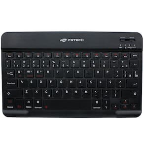 Teclado Sem Fio Bluetooth Multimídia K-Bt40Bk Mini, C3Tech