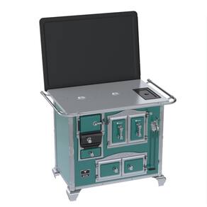 Fogao a Lenha N 2 Gab Sec Xv Chapa de Aluminio Turquesa