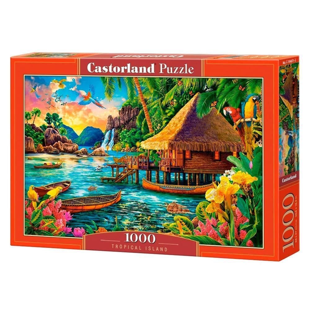 Puzzle 1000 Peças Ilha Tropical - Imp. Castorland