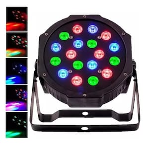 Canhão Jogo De Luz 18 Leds 80W Rgb Jogo De Luz