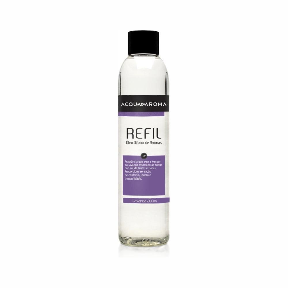Refil Óleo Difusor De Aromas Lavanda Acqua Aroma 200Ml