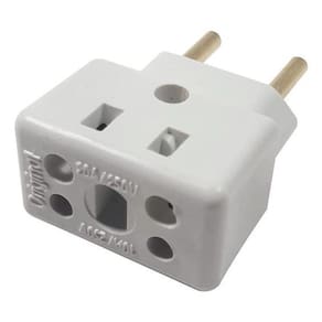 Adaptador De Tomada 3 Pinos 2 Benjamin Tipo Bob 10 E 20 A