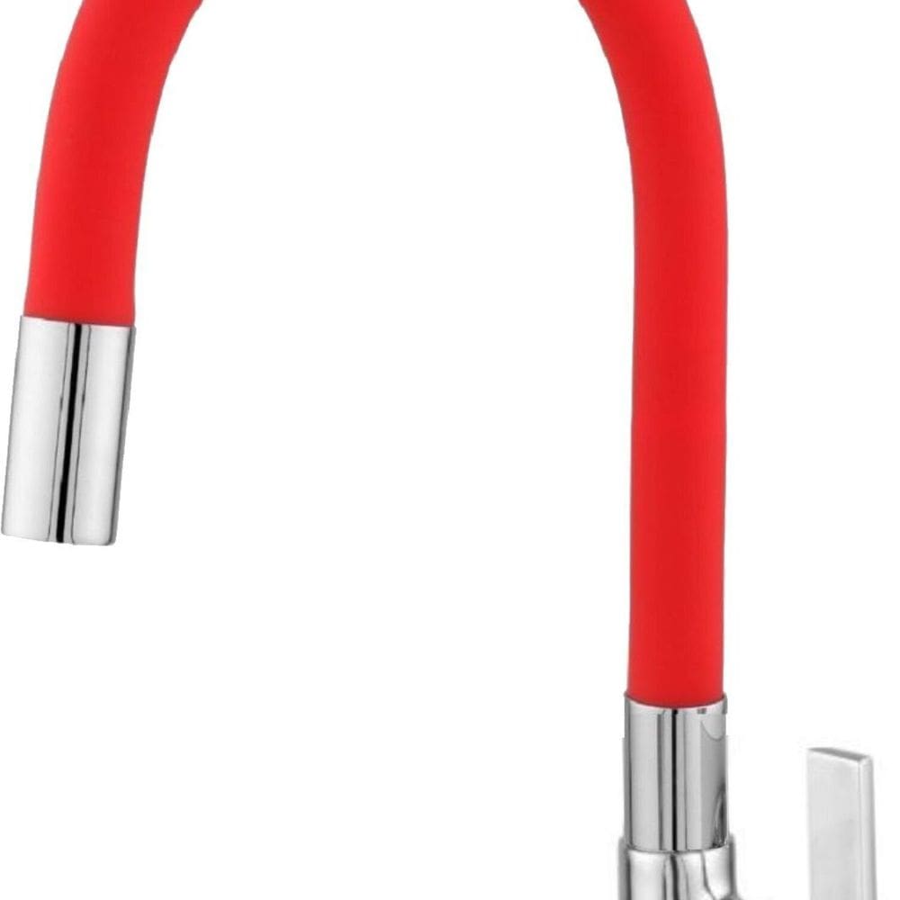 Torneira Cozinha Bica Flexível Red 5/8 - 1/4 Volta - Bancada Vermelho