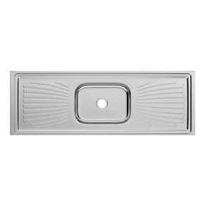 Pia Inox Monobloco Concretada Forminox 1,50 Aço Inox