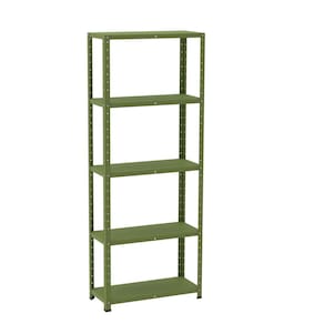 Estante com Estrutura Metalica Armazenagem Pre Mold 2000mm S/ref Epl-5a-vu Verde Miró