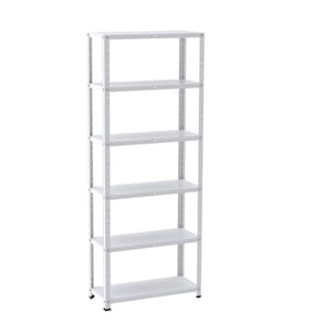 Estante com Estrutura Metalica Armazenagem Pre Mold 2000mm S/ref Epl-6a-vu Branco