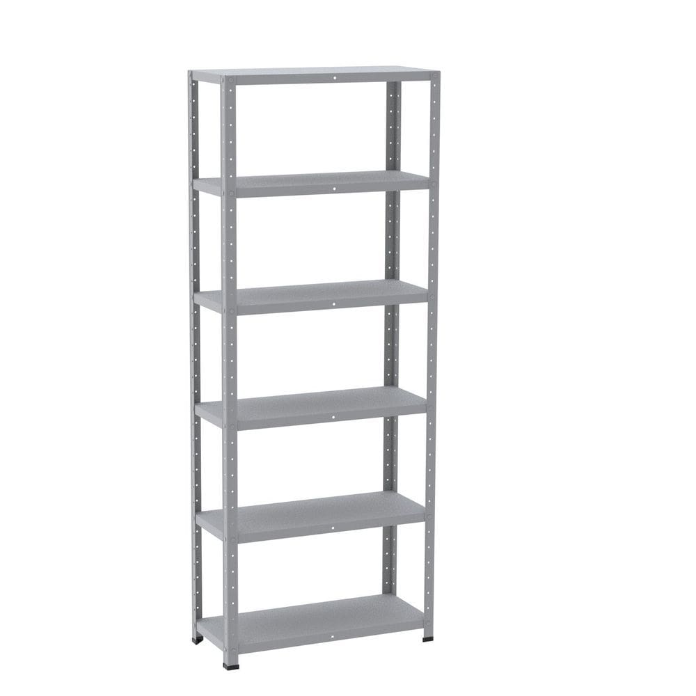 Estante com Estrutura Metalica Armazenagem Pre Mold 2000mm S/ref Epl-6a-vu Cinza