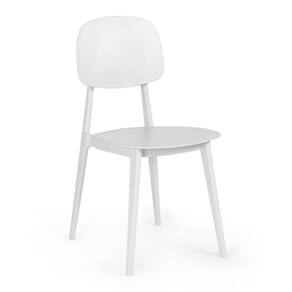 Cadeira De Jantar Itália Para Sala/cozinha Em Polipropileno - Branco
