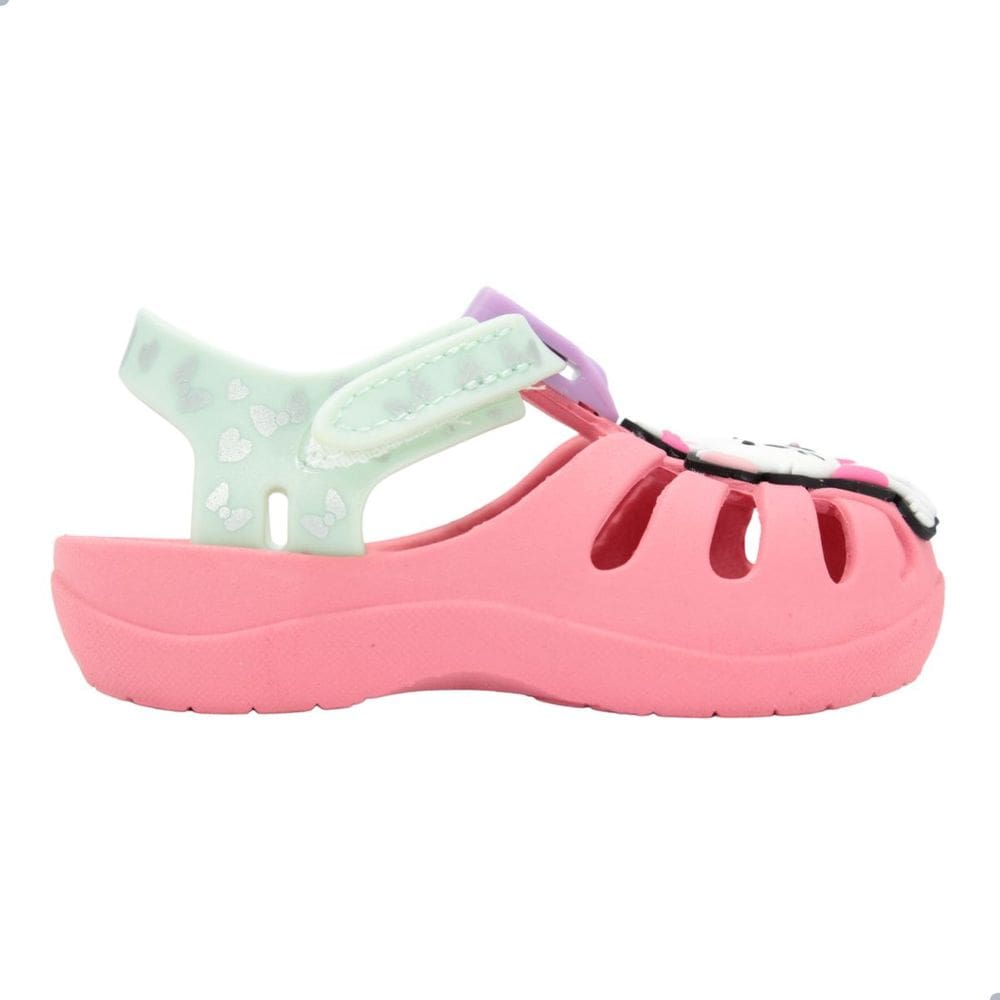 Sandália bb Grendene Kids Disney Magic Rosa/Verde
