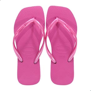 Chinelo Havaianas Slim Square Rosa Flux