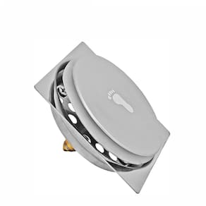 Ralo Automatico Square 10 X 10 Banheiro Cromado