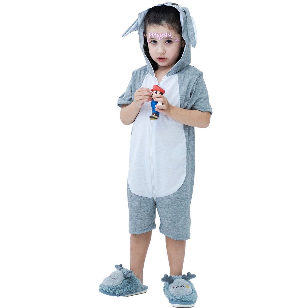 Pijama Infantil Macacão Fantasia Pokemon Coelho Parmalat