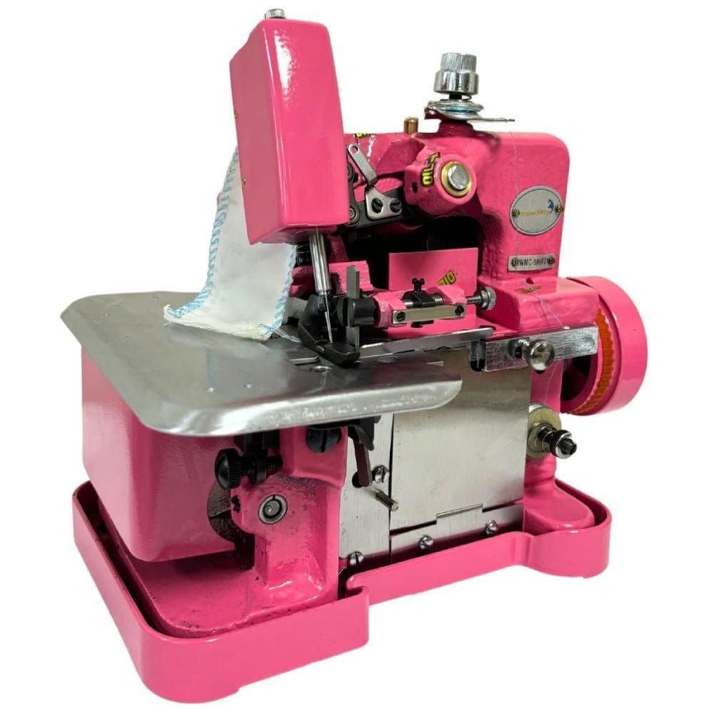 Máquina de Costura Portátil Overlock 150W Rosa IMPORTWAY