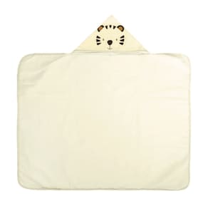 TOALHA LISA BUBLIM BABY COM CAPUZ BORDADO 100% ALGODÃO ESTAMPADA 67CM x 90CM