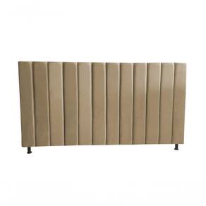 Cabeceira De Cama Box Estofada Gabi King 195 Cm Suede Bege Eli Móveis