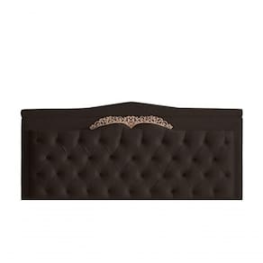 Cabeceira De Cama Box Painel Helena Casal 140 Cm Retro Capitonê Botão Encapados Suede Marrom Eli Móveis