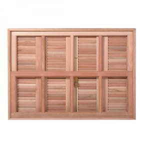 Kit com 2 Janelas Guilhotina com Ferragem Je821 Esel 100x150x12cm Natural