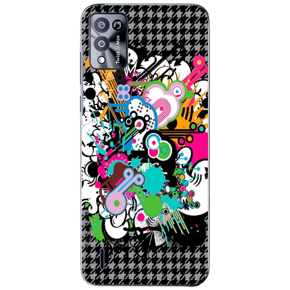 Capa Adesivo Skin022 Verso Para Positivo Twist 5 Max S650