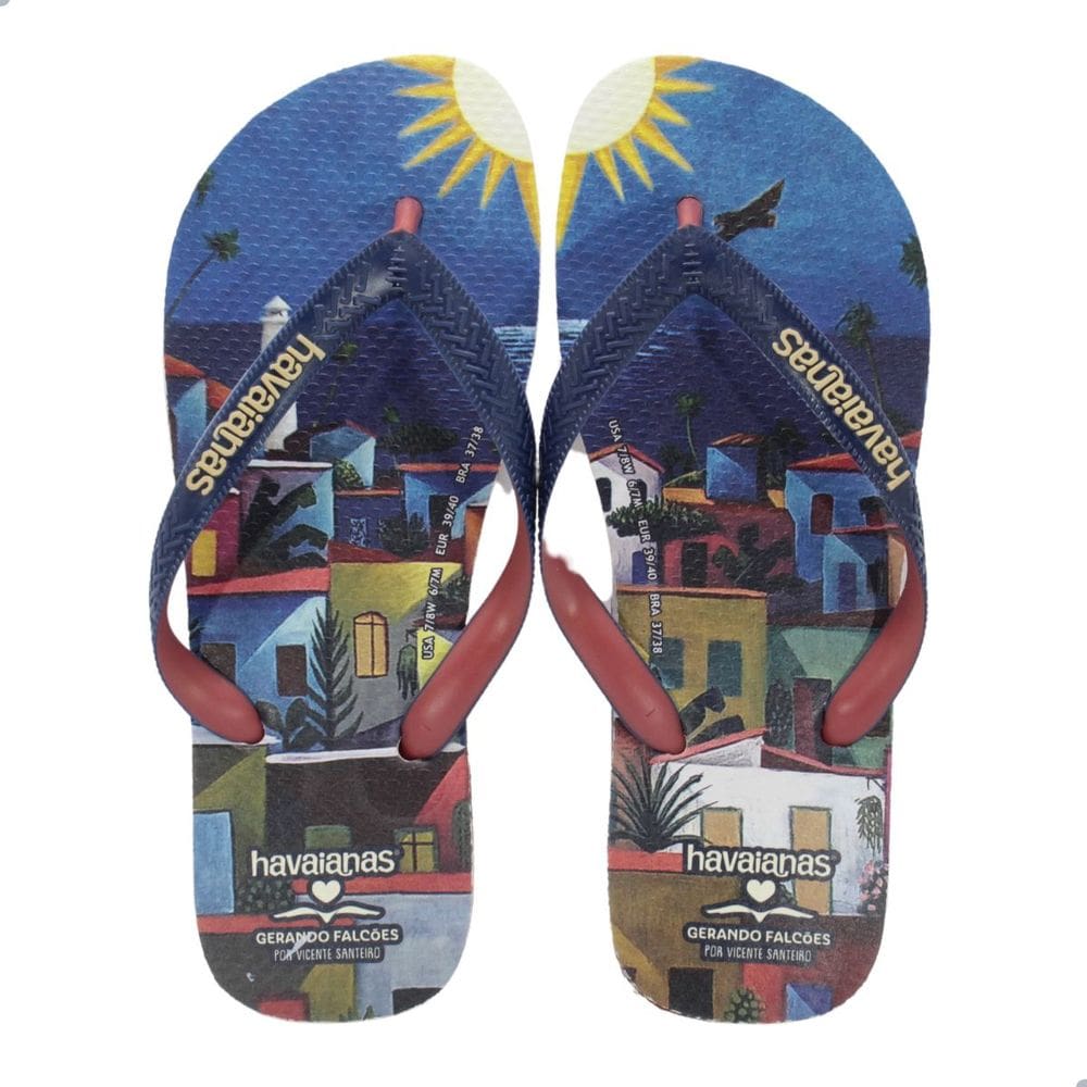 Chinelo Havaianas Gerando Falcoes Mogno