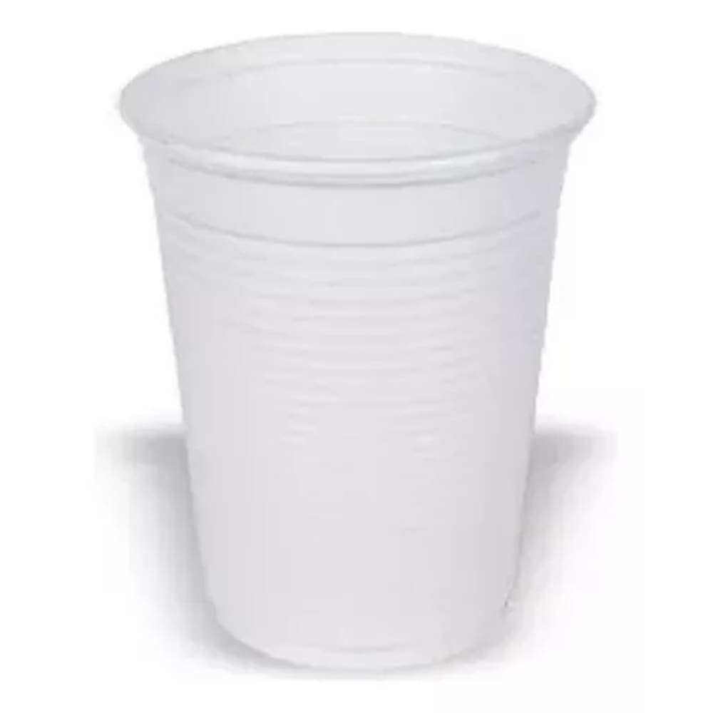 100 Unidades Copos Descartáveis Branco 200 ml Sem Tampas